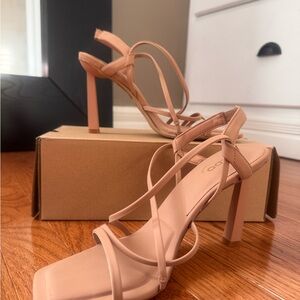 Aldo Blush Strappy Heels